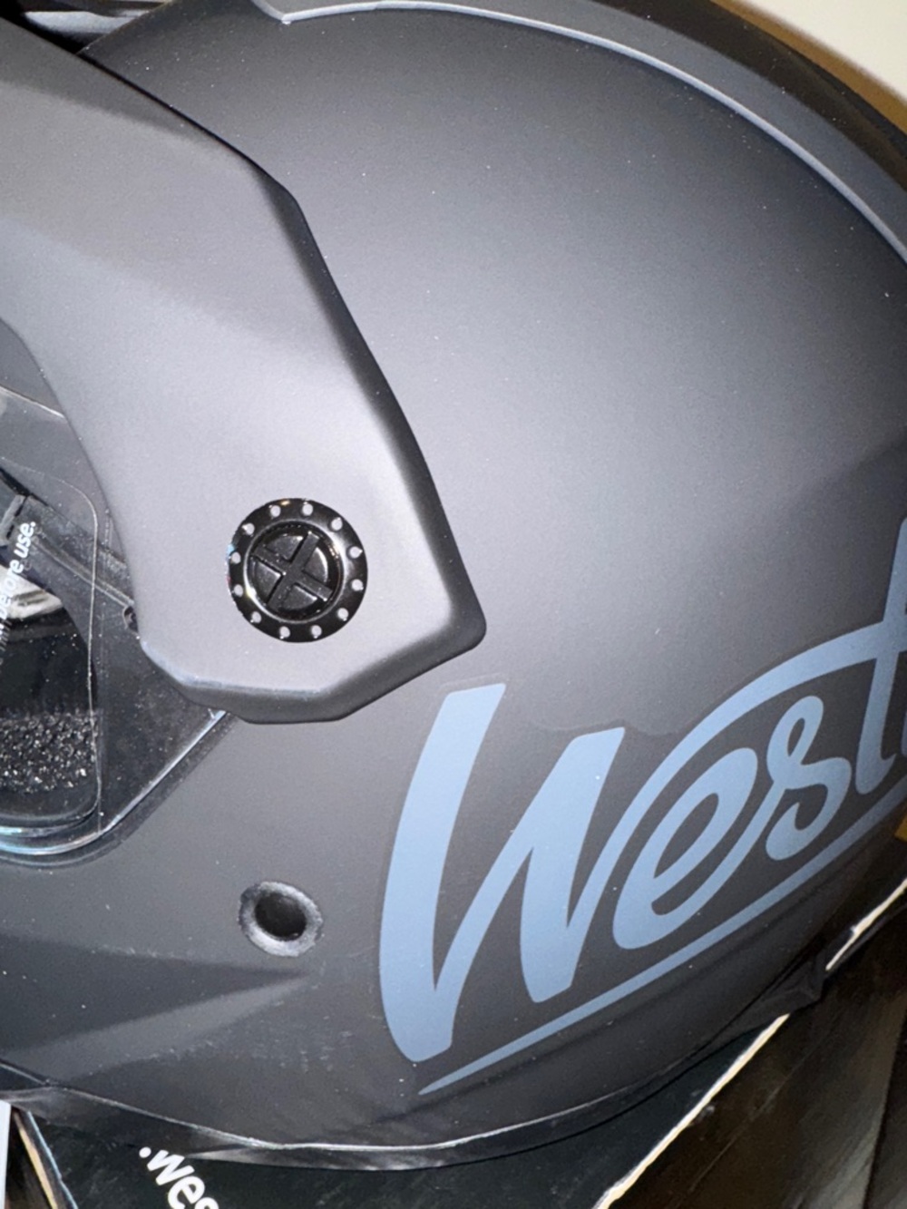 Westt Matte Black Adventure Motorcycle Helmet - Picture 3 of 11